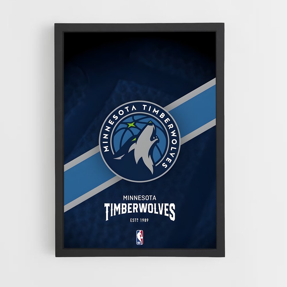 Poster Timberwolves Spirit – affiche Basketball (vue 2)